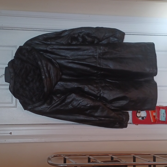 Wilson's Leather Jacket with Hood Vintage - Picture 5 of 7